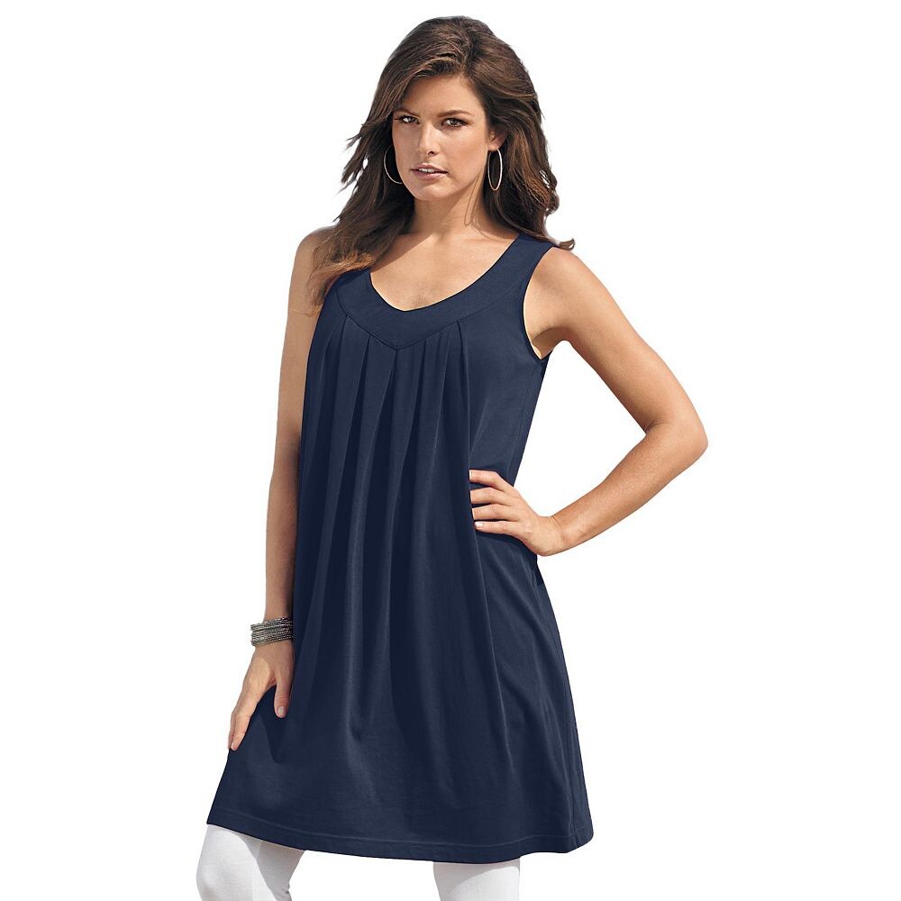 Женская туника-майка больших размеров Roaman's Swing Ultimate, темно-синий
Женская туника-майка больших размеров Roaman's Swing Ultimate, темно-синий