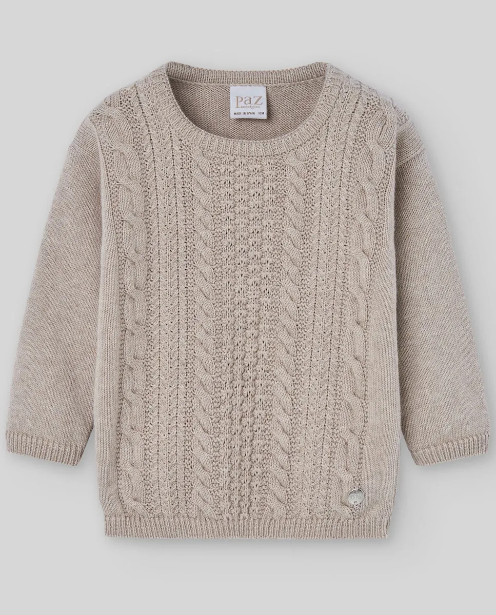 Детский свитер с вышивкой из коллекции Setitas Paz Rodríguez, бежевый
Детский свитер с вышивкой из коллекции Setitas Paz Rodríguez, бежевый
