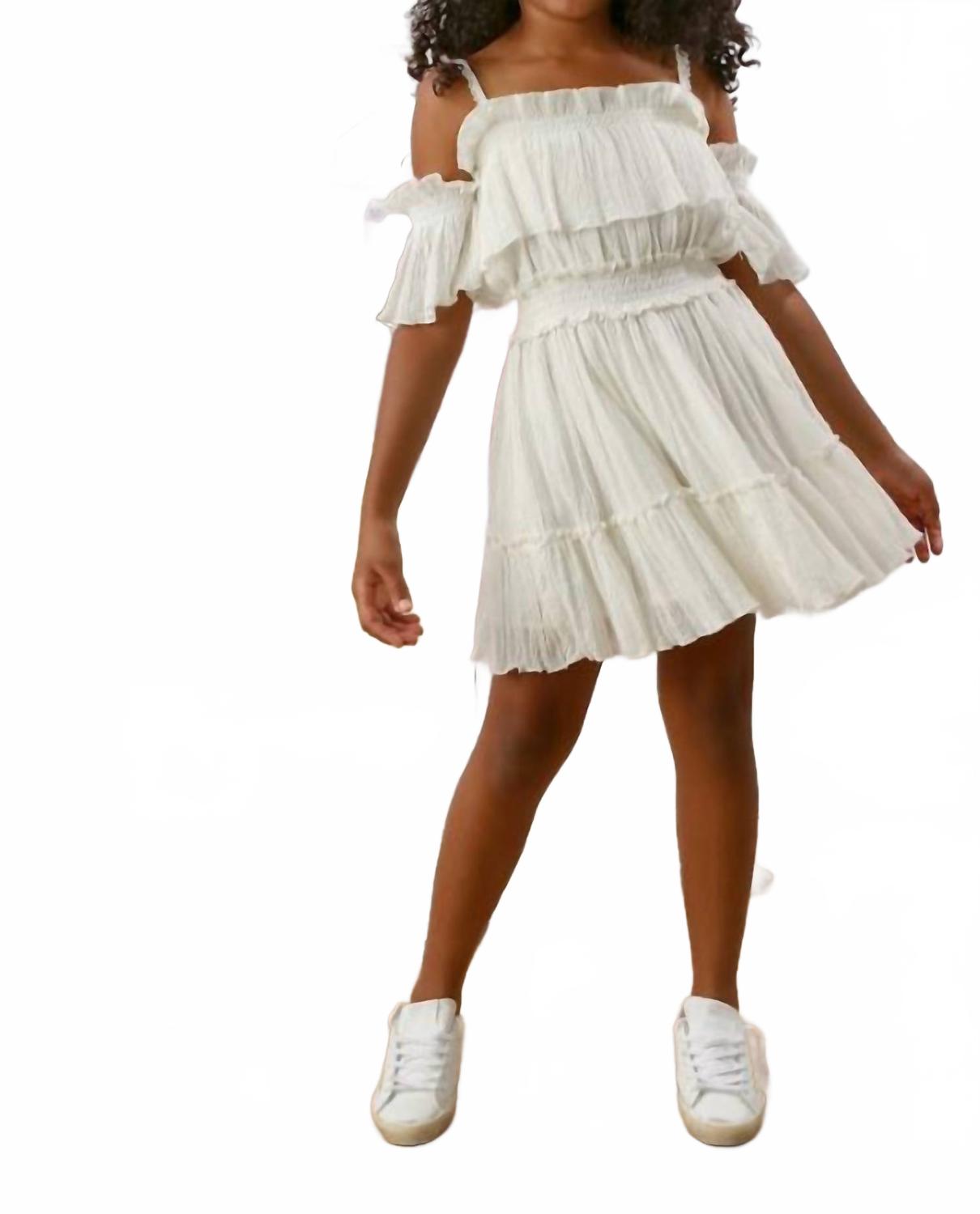 Платье Avery для девочек с оборками белого цвета Ooh! La, белый
Платье Avery для девочек с оборками белого цвета Ooh! La, белый