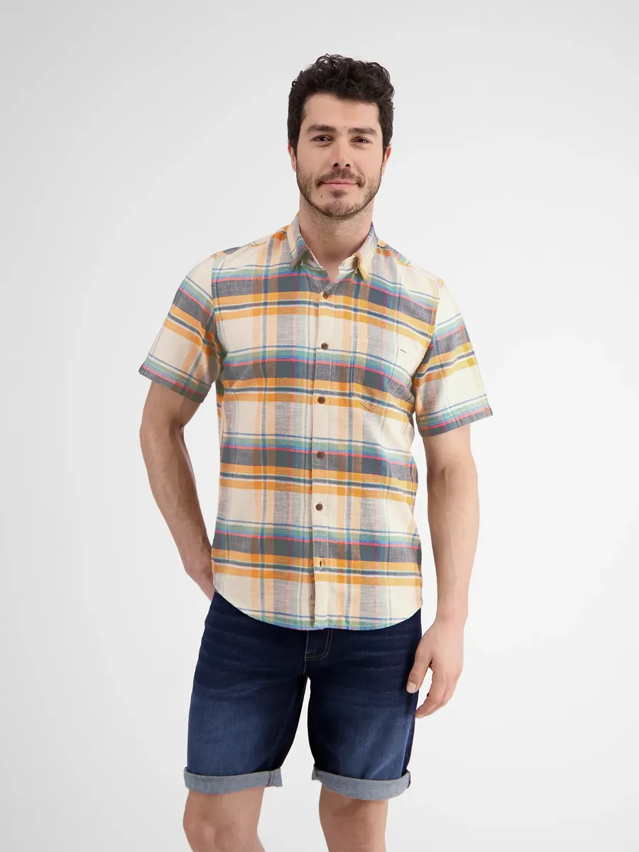 Рубашка с короткими рукавами LERROS "Рубашка с короткими рукавами LERROS с клетчатым узором", цвет Mango
Рубашка с короткими рукавами LERROS "Рубашка с короткими рукавами LERROS с клетчатым узором", цвет Mango