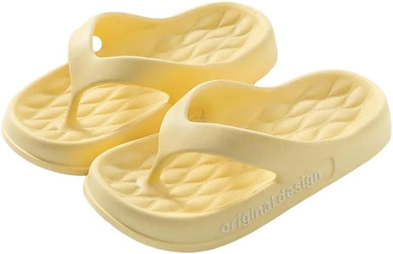 Тапочки DMMWCX для женщин с толстой подошвой и противоскользящей поверхностью, однотонные домашние шлепанцы для ванной, желтый
Тапочки DMMWCX для женщин с толстой подошвой и противоскользящей поверхностью, однотонные домашние шлепанцы для ванной, желтый