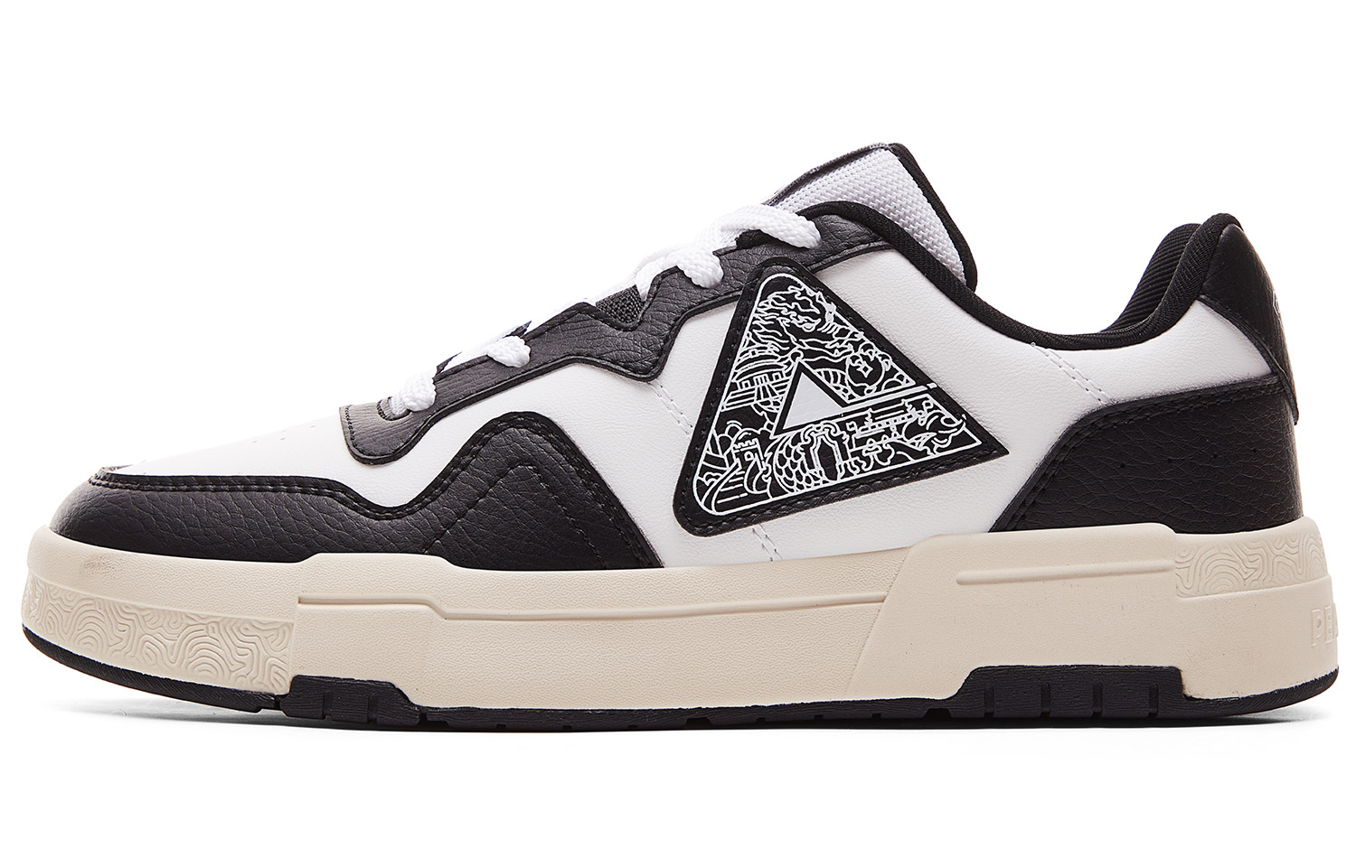 PEAK Кроссовки для скейтбординга мужские, низкие, полностью белые, черные
PEAK Кроссовки для скейтбординга мужские, низкие, полностью белые, черные