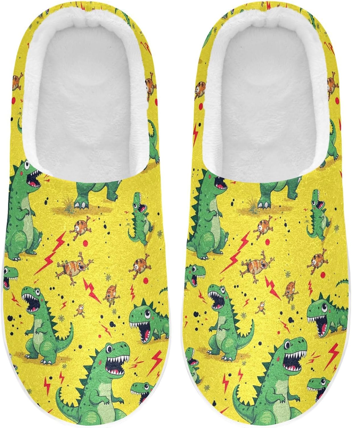 Домашние тапочки JUNZAN с зеленым динозавром для мужчин и женщин, с подошвой из пены с эффектом памяти, противоскользящие, мягкие и теплые, из кораллового флиса, с закрытым носком, без застежек, для спальни и путешествий
Домашние тапочки JUNZAN с зеленым динозавром для мужчин и женщин, с подошвой из пены с эффектом памяти, противоскользящие, мягкие и теплые, из кораллового флиса, с закрытым носком, без застежек, для спальни и путешествий
