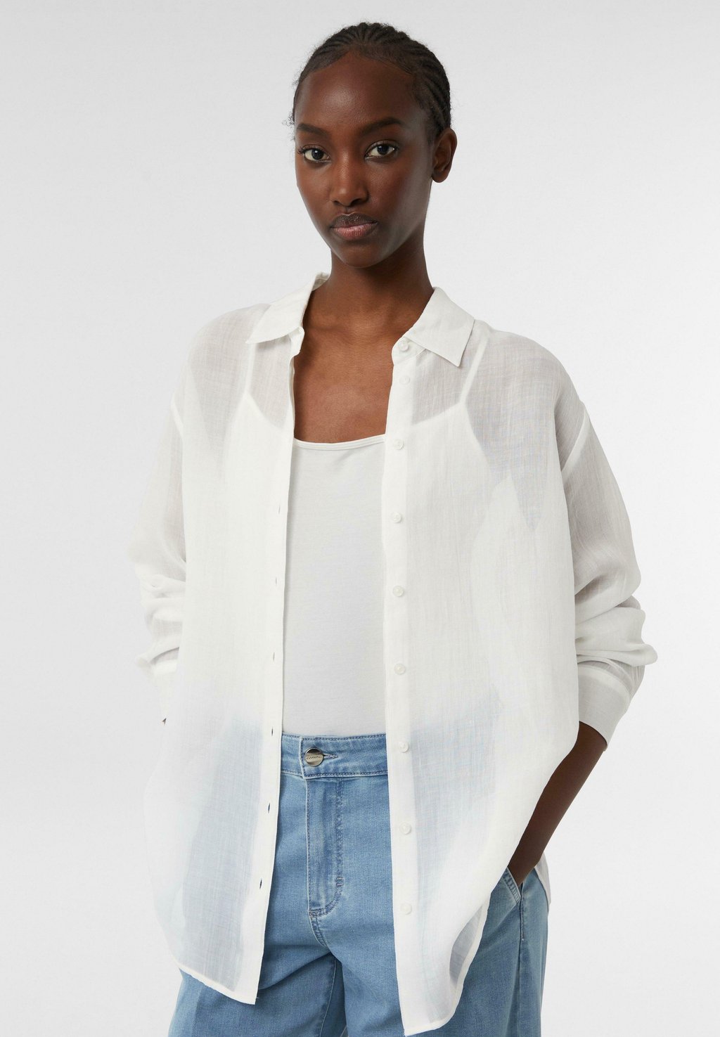 Блузка на пуговицах comma, белый
Блузка на пуговицах comma, белый