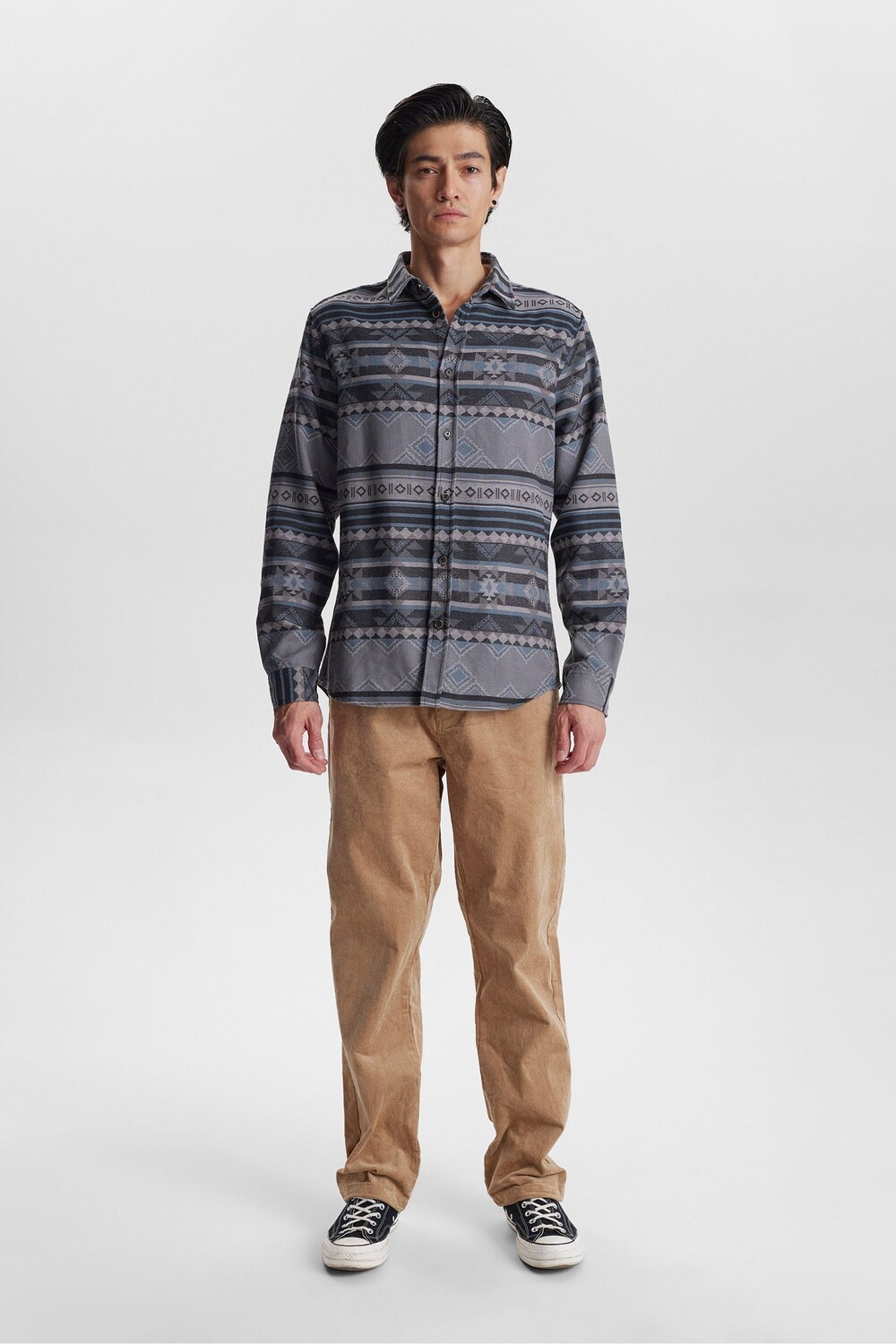 Жаккардовая рубашка Anerkjendt, серый
Жаккардовая рубашка Anerkjendt, серый