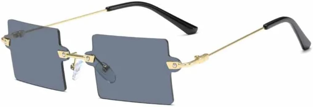 Модные солнцезащитные очки в стиле металл-панк без оправы, квадратной формы, популярные среди женщин и мужчин, для путешествий, с разноцветными линзами UV400 TVTBBVV, Gold Gray
Модные солнцезащитные очки в стиле металл-панк без оправы, квадратной формы, популярные среди женщин и мужчин, для путешествий, с разноцветными линзами UV400 TVTBBVV, Gold Gray