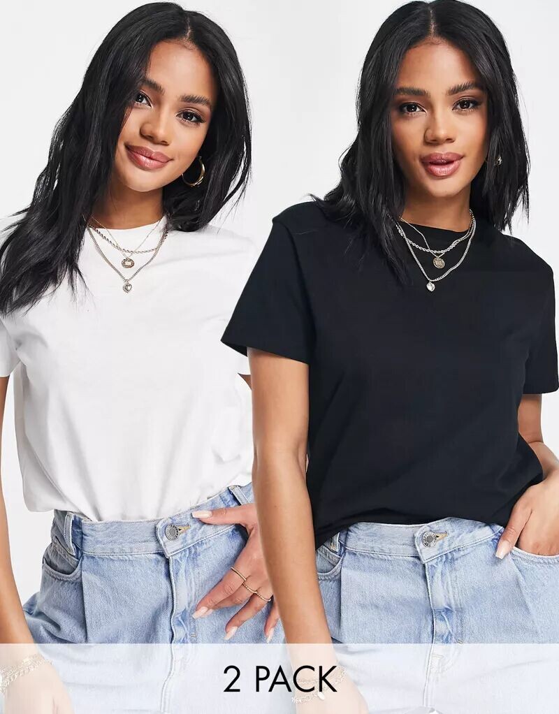 Комплект футболок с круглым вырезом ASOS Ultimate из смесового хлопка, 2 пары, черно-белый - MULTI
Комплект футболок с круглым вырезом ASOS Ultimate из смесового хлопка, 2 пары, черно-белый - MULTI