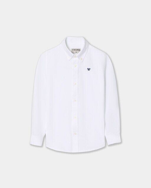 Однотонная рубашка для мальчика с длинными рукавами Silbon, белый
Однотонная рубашка для мальчика с длинными рукавами Silbon, белый