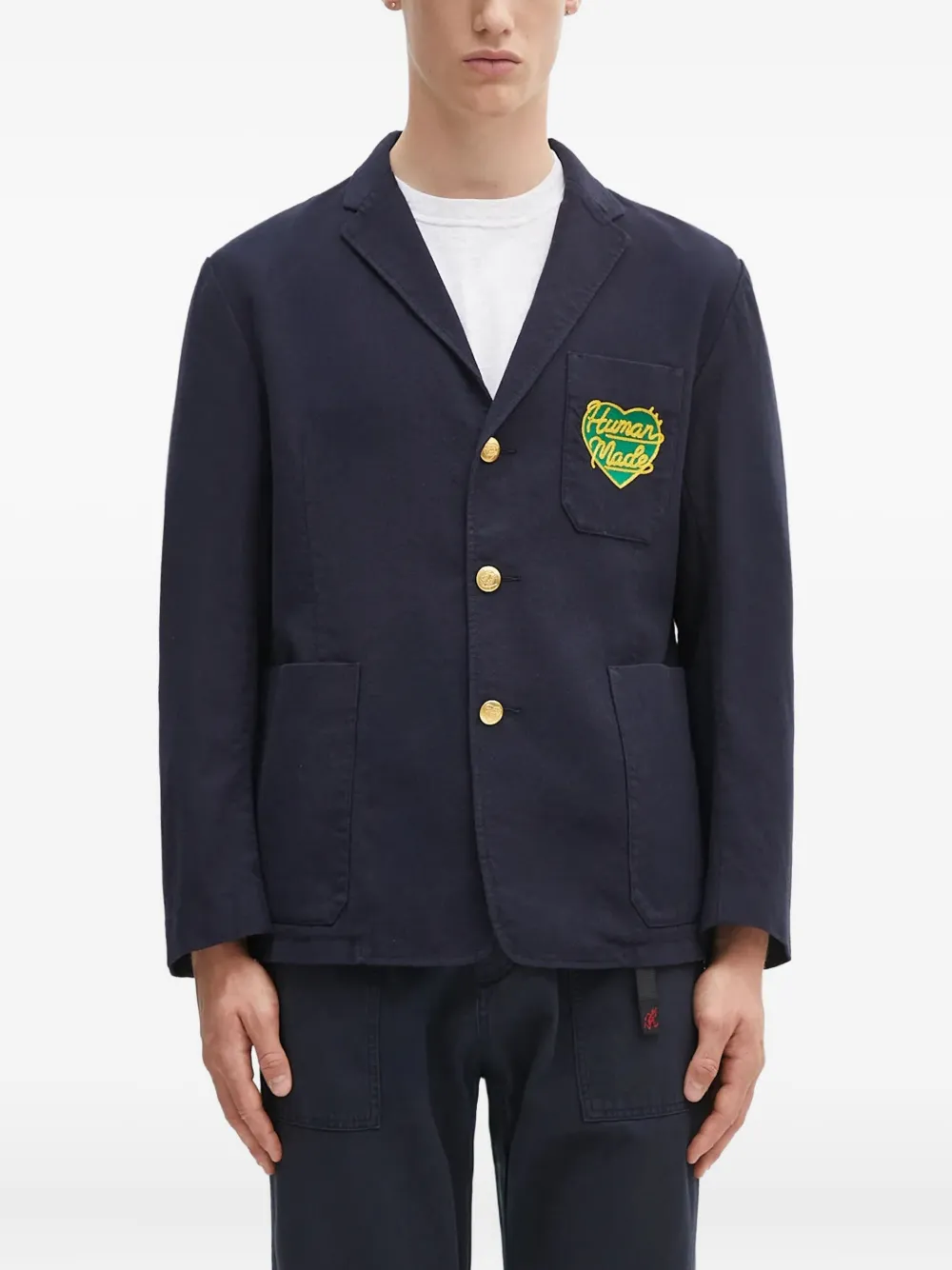 Блейзер с нашивкой Human Made, синий
Блейзер с нашивкой Human Made, синий