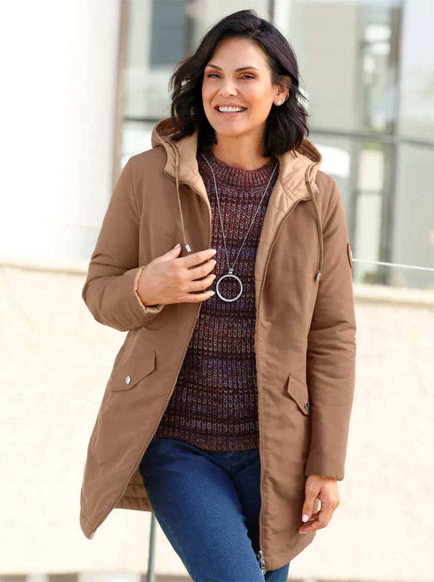 Двусторонняя куртка повседневного образа с капюшоном Casual Looks, цвет Braun-Camel
Двусторонняя куртка повседневного образа с капюшоном Casual Looks, цвет Braun-Camel