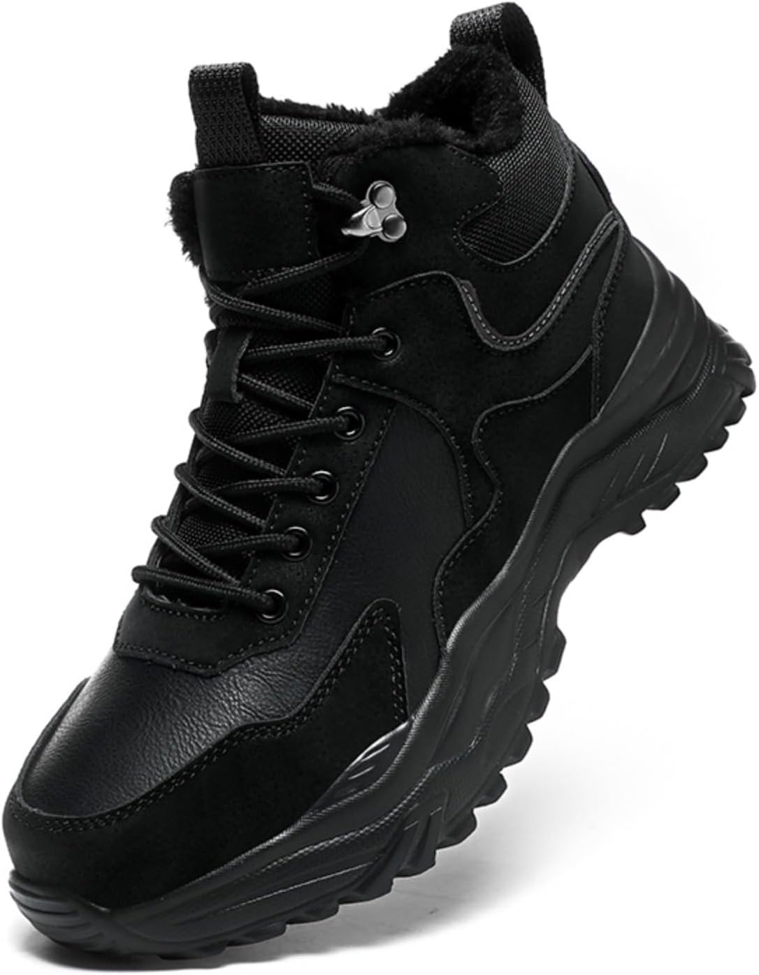 Мужские утепленные ботинки на щиколотку Kelibasi, снежные походные ботинки для зимы, с толстой подошвой, противоскользящие, с шнуровкой, кожаные туристические ботинки, утепленные плюшевой подкладкой, для улицы, черный
Мужские утепленные ботинки на щиколотку Kelibasi, снежные походные ботинки для зимы, с толстой подошвой, противоскользящие, с шнуровкой, кожаные туристические ботинки, утепленные плюшевой подкладкой, для улицы, черный