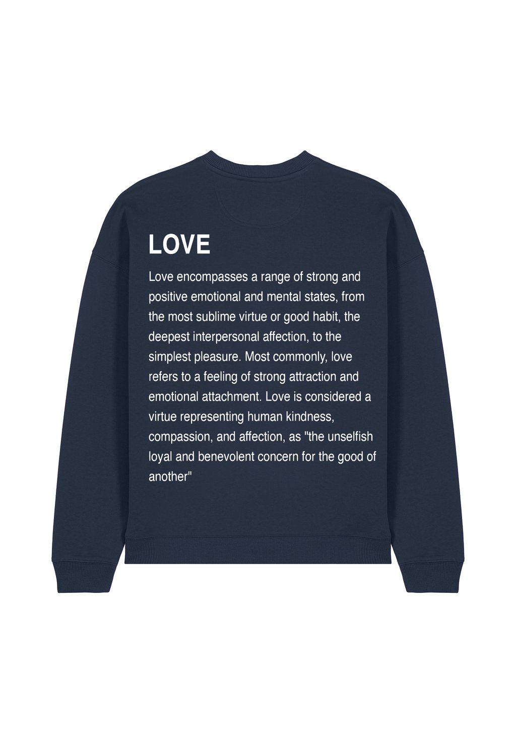 Толстовка LOVE DEFINITION UNISEX Mira Paris, металлик синий 
Толстовка LOVE DEFINITION UNISEX Mira Paris, металлик синий