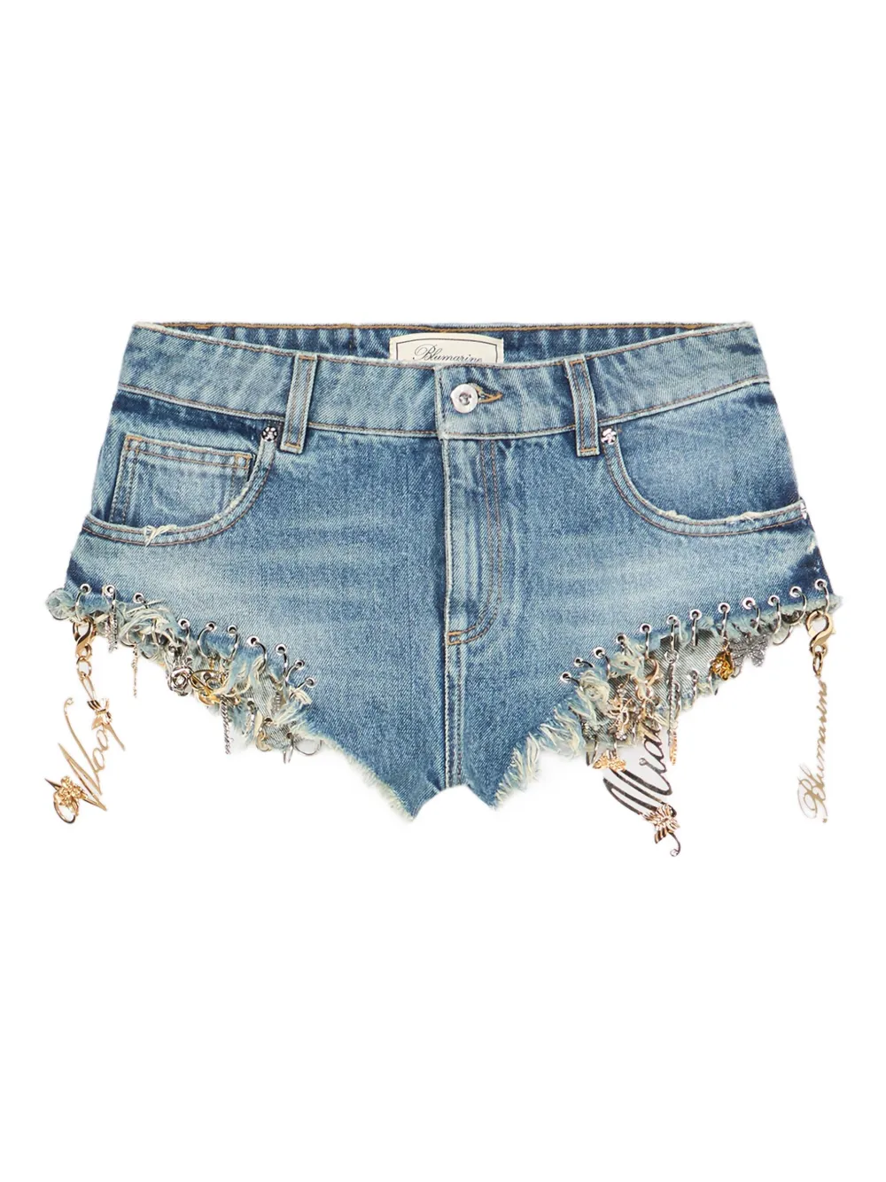 Джинсовые шорты мини Blumarine, синий
Джинсовые шорты мини Blumarine, синий