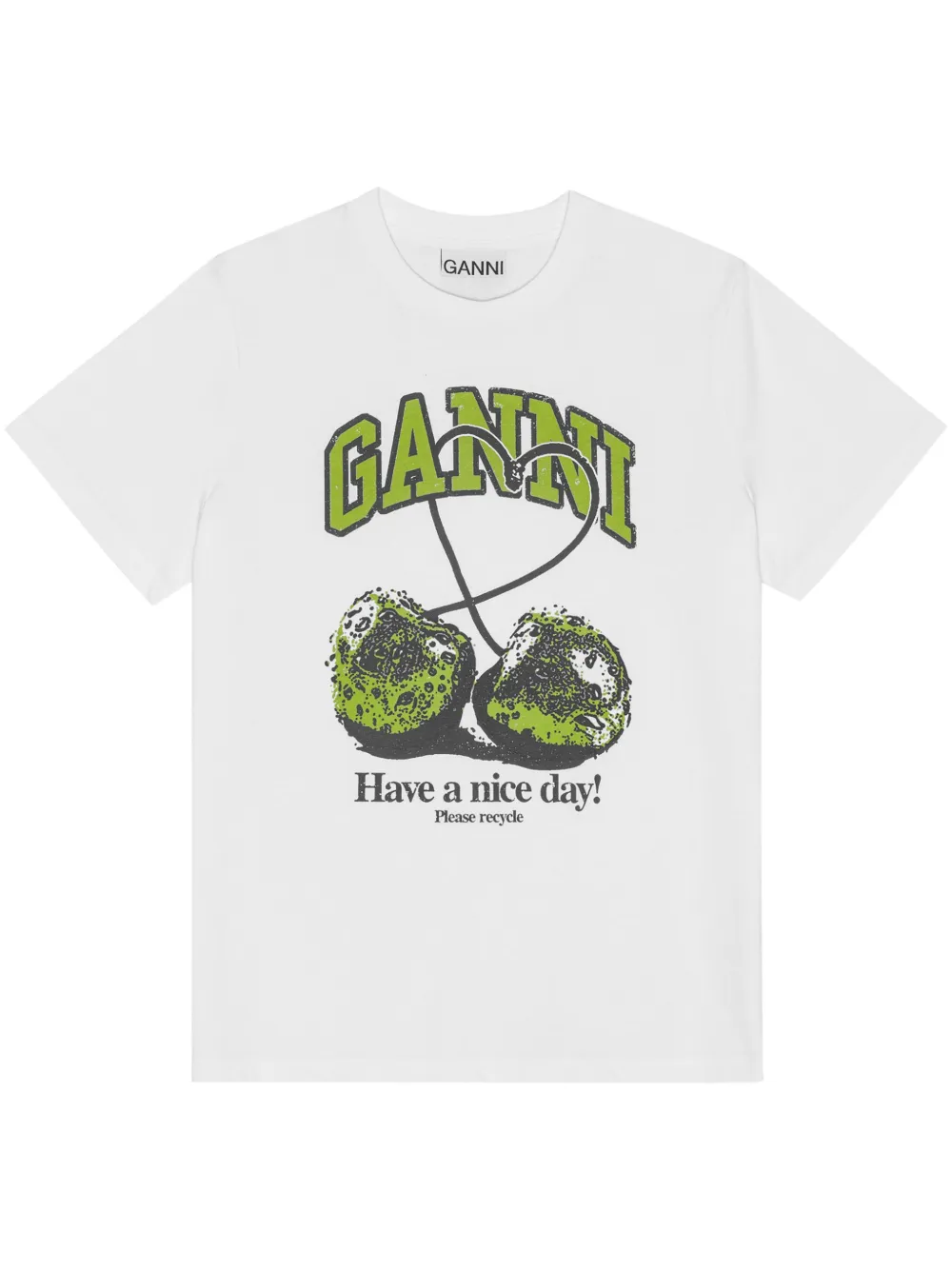 Футболка с принтом GANNI, белый
Футболка с принтом GANNI, белый