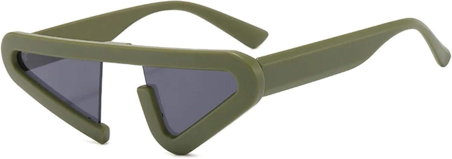 Винтажные уникальные солнцезащитные очки «кошачий глаз» для женщин, модные полуободковые очки с градиентным переходом цвета, солнцезащитные очки UV400 для мужчин, треугольные солнцезащитные очки WNCKSQ, Matte Green Grey
Винтажные уникальные солнцезащитные очки «кошачий глаз» для женщин, модные полуободковые очки с градиентным переходом цвета, солнцезащитные очки UV400 для мужчин, треугольные солнцезащитные очки WNCKSQ, Matte Green Grey