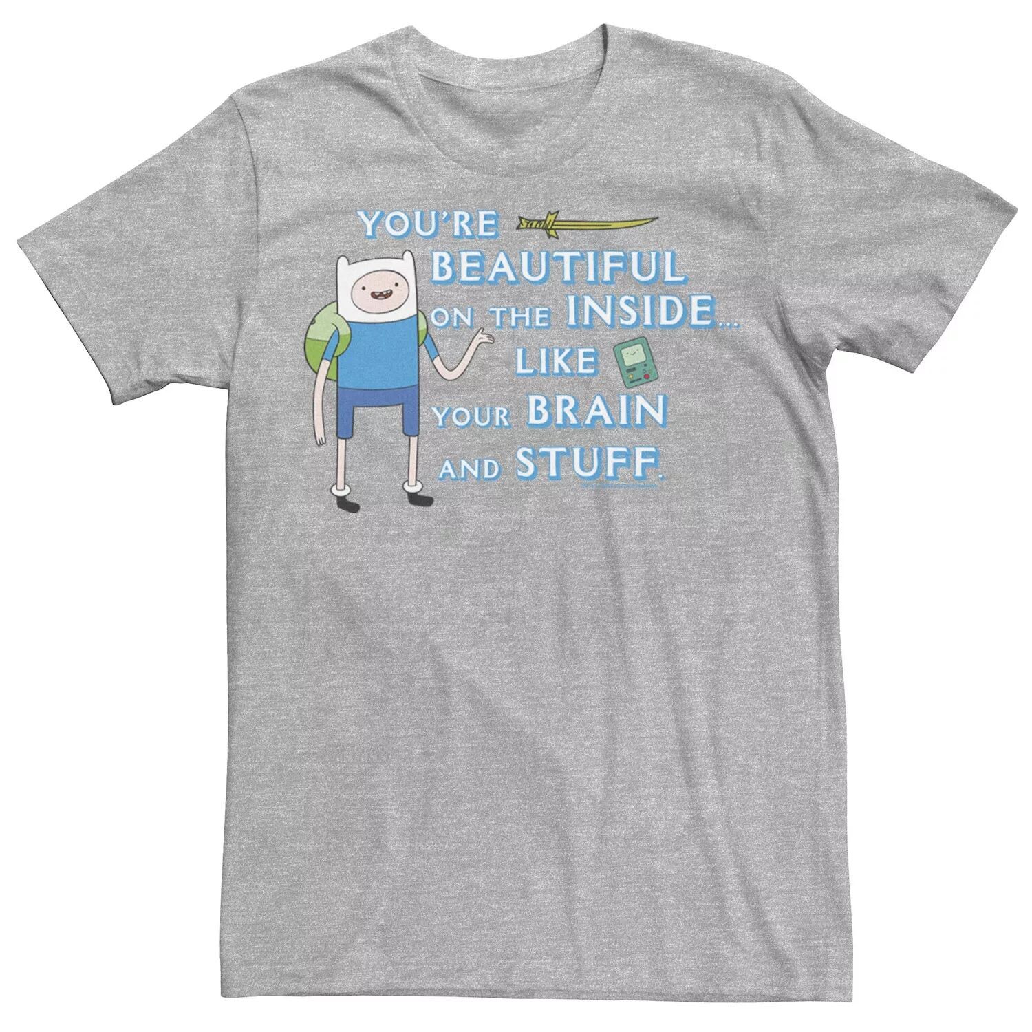 Мужская футболка с портретом «Финн: Ты прекрасен внутри» из фильма «Время приключений» Licensed Character
Мужская футболка с портретом «Финн: Ты прекрасен внутри» из фильма «Время приключений» Licensed Character