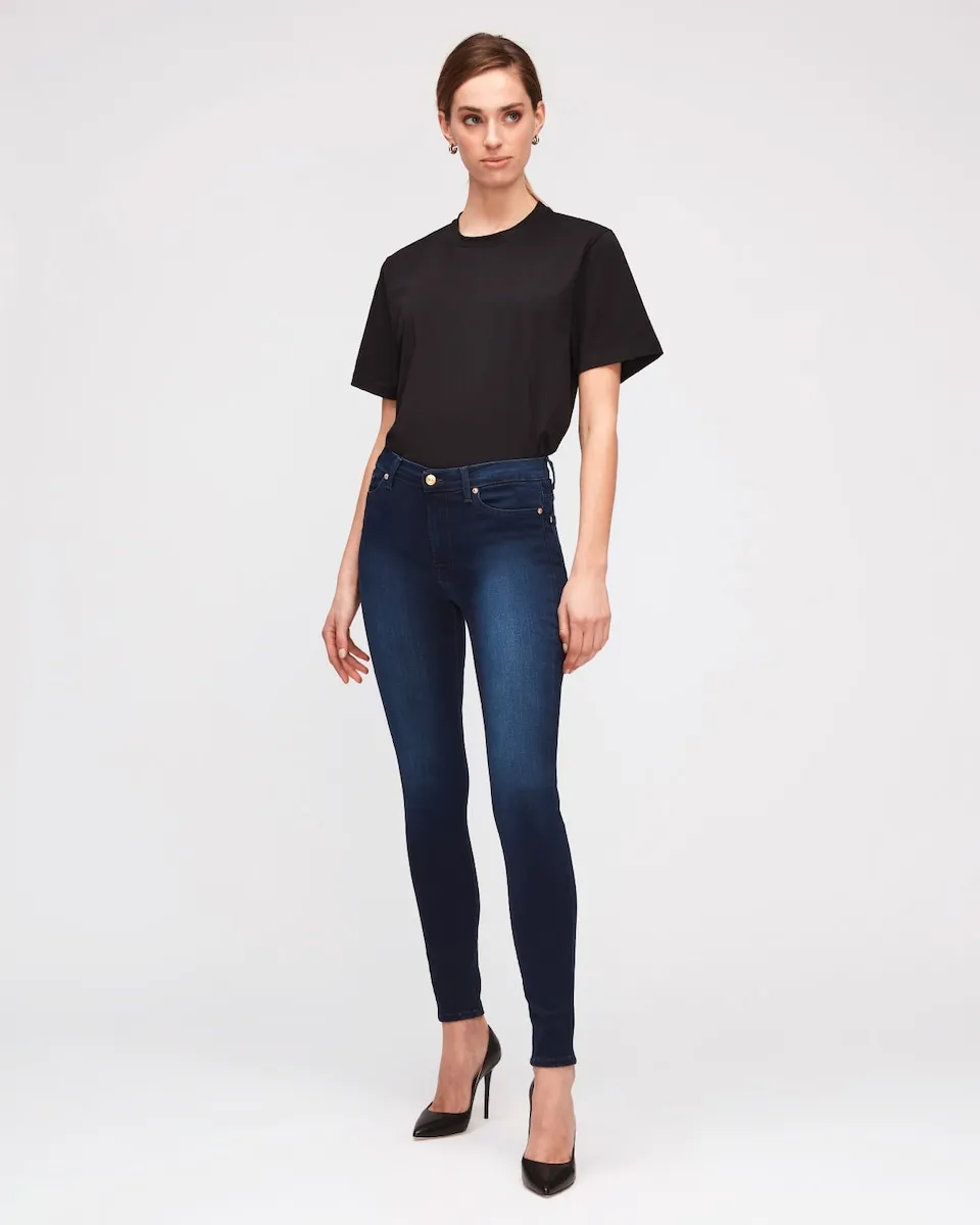 Женские узкие джинсы с высокой посадкой HW Skinny 7 For all mankind, тёмно-синий
Женские узкие джинсы с высокой посадкой HW Skinny 7 For all mankind, тёмно-синий