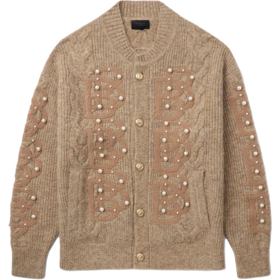 Кардиган с узором "косичка" и декором A BATHING APE, коричневый
Кардиган с узором "косичка" и декором A BATHING APE, коричневый