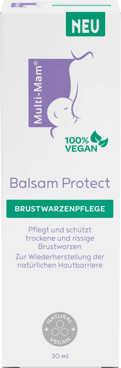 Бальзам для ухода за сосками Protect 30 мл MULTI-MAM
Бальзам для ухода за сосками Protect 30 мл MULTI-MAM
