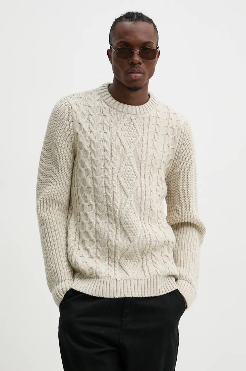 Свитер из смесовой шерсти Superdry, бежевый
Свитер из смесовой шерсти Superdry, бежевый