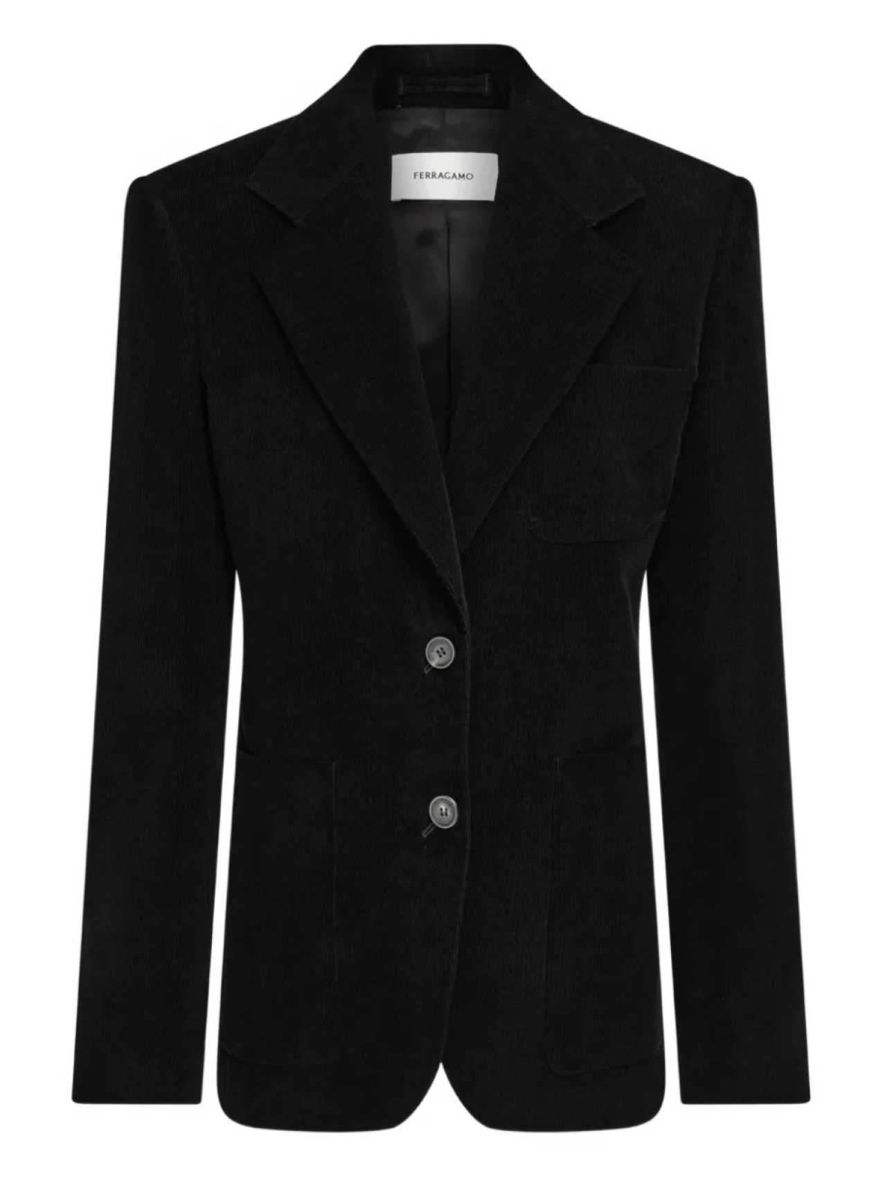 Ferragamo вельветовый пиджак, черный
Ferragamo вельветовый пиджак, черный
