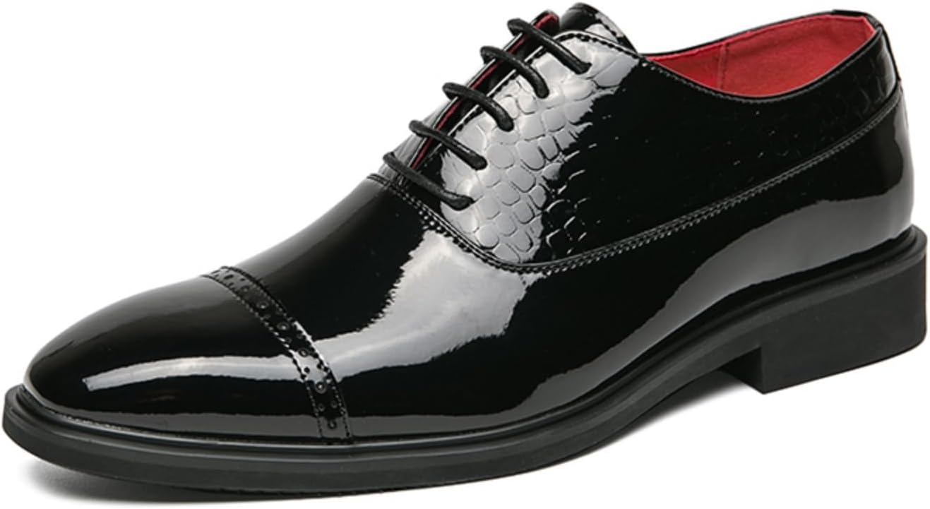 Мужские оксфорды: стильные классические туфли из лакированной кожи, шнуровка, подходят для официальных мероприятий Aokisx, черный
Мужские оксфорды: стильные классические туфли из лакированной кожи, шнуровка, подходят для официальных мероприятий Aokisx, черный