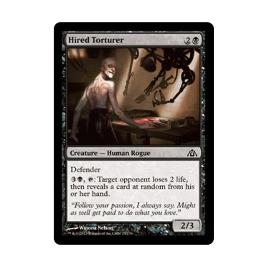 CCG Наемный мучитель (C) (фольга), MTG - Dragon's Maze 
CCG Наемный мучитель (C) (фольга), MTG - Dragon's Maze