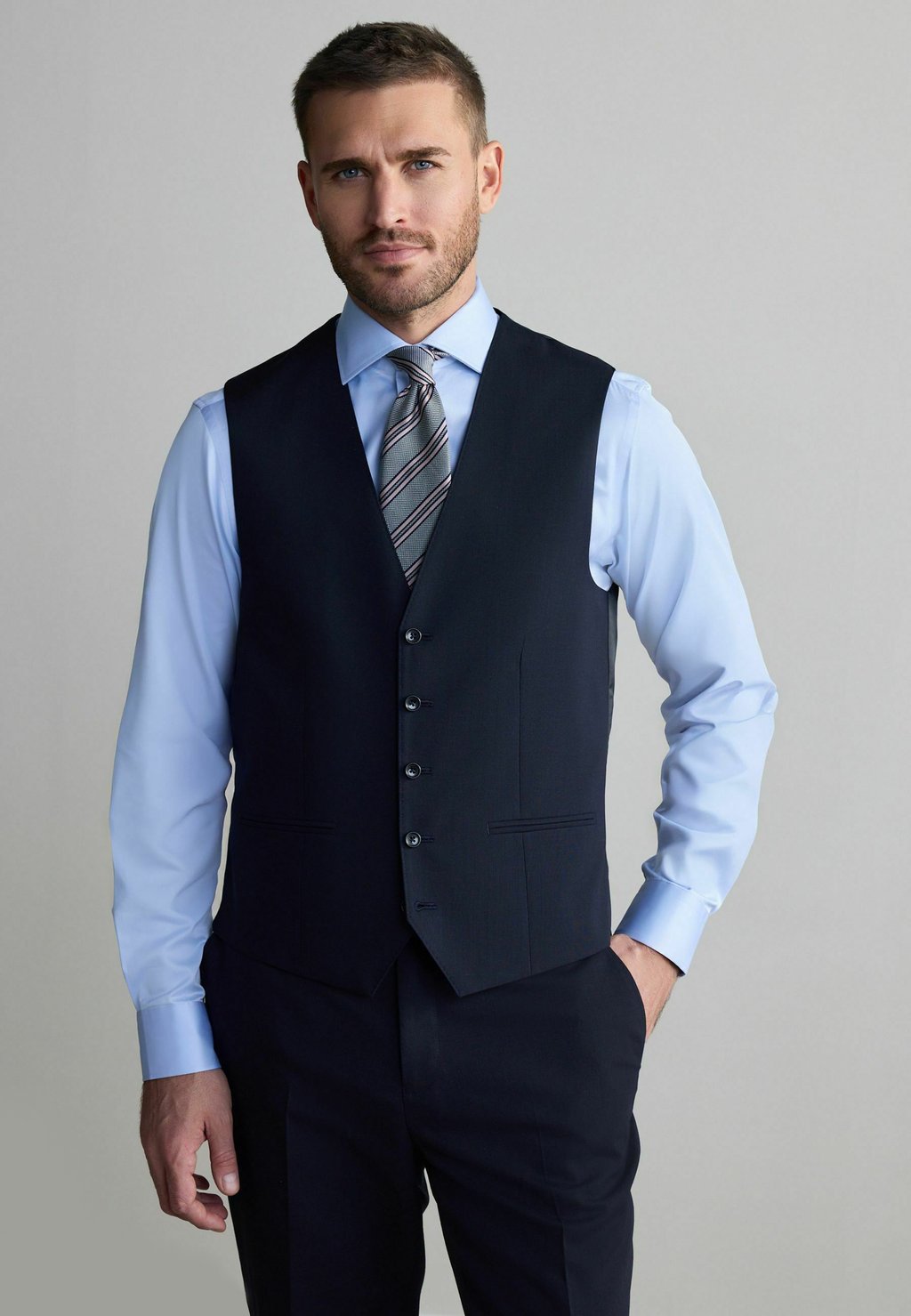 Элегантный жилет Smanicato Next, синий
Элегантный жилет Smanicato Next, синий