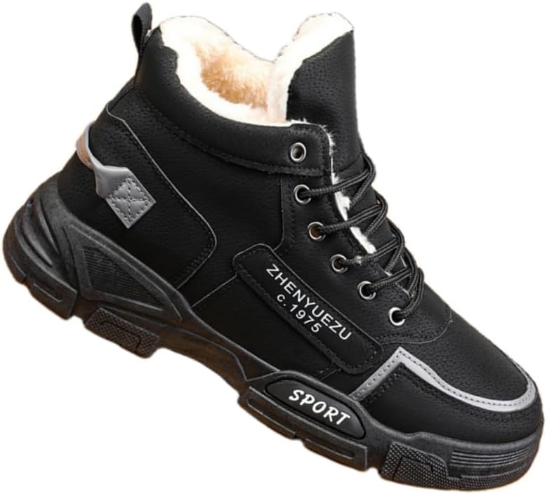 Зимние теплые высокие кроссовки с противоскользящей подошвой FmShi - повседневные снежные ботинки - удобные и прочные - мужские обувь большого размера, черный
Зимние теплые высокие кроссовки с противоскользящей подошвой FmShi - повседневные снежные ботинки - удобные и прочные - мужские обувь большого размера, черный