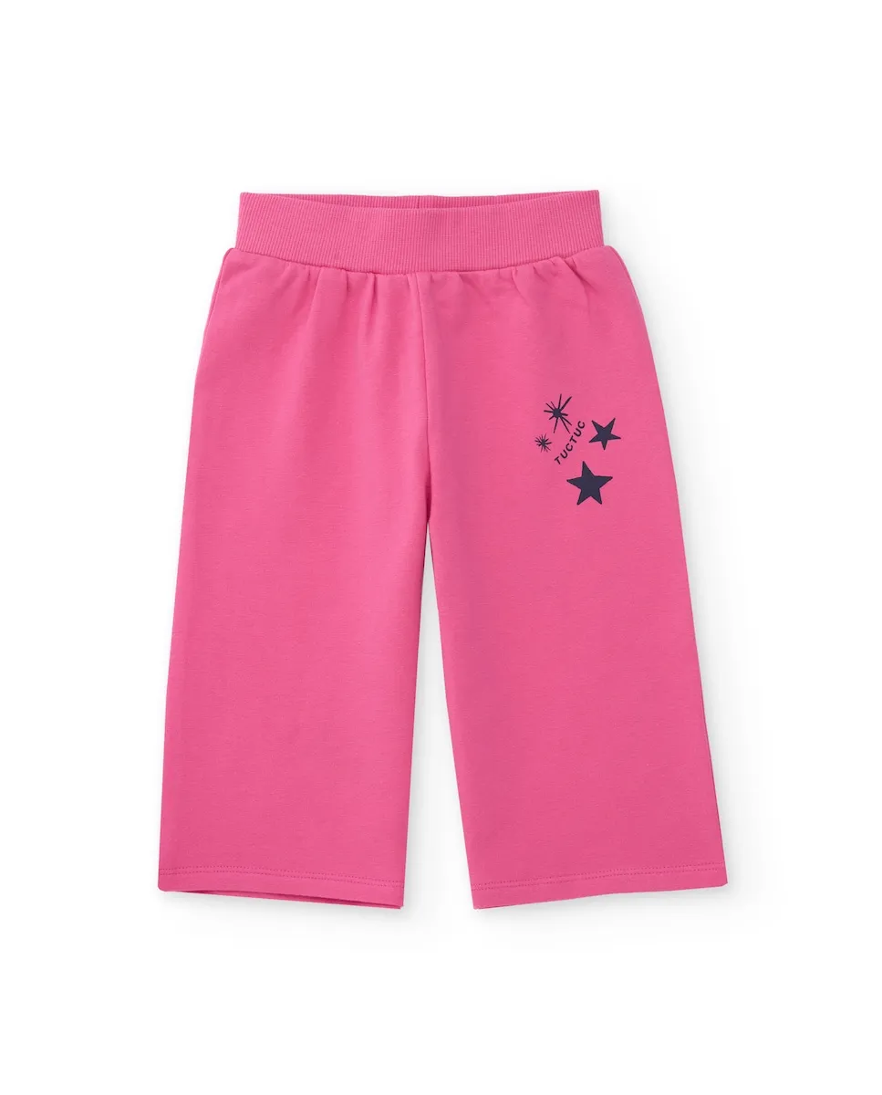 Брюки для малышей из трикотажа розового цвета с деталями в виде принта звезд Tuc tuc
Брюки для малышей из трикотажа розового цвета с деталями в виде принта звезд Tuc tuc