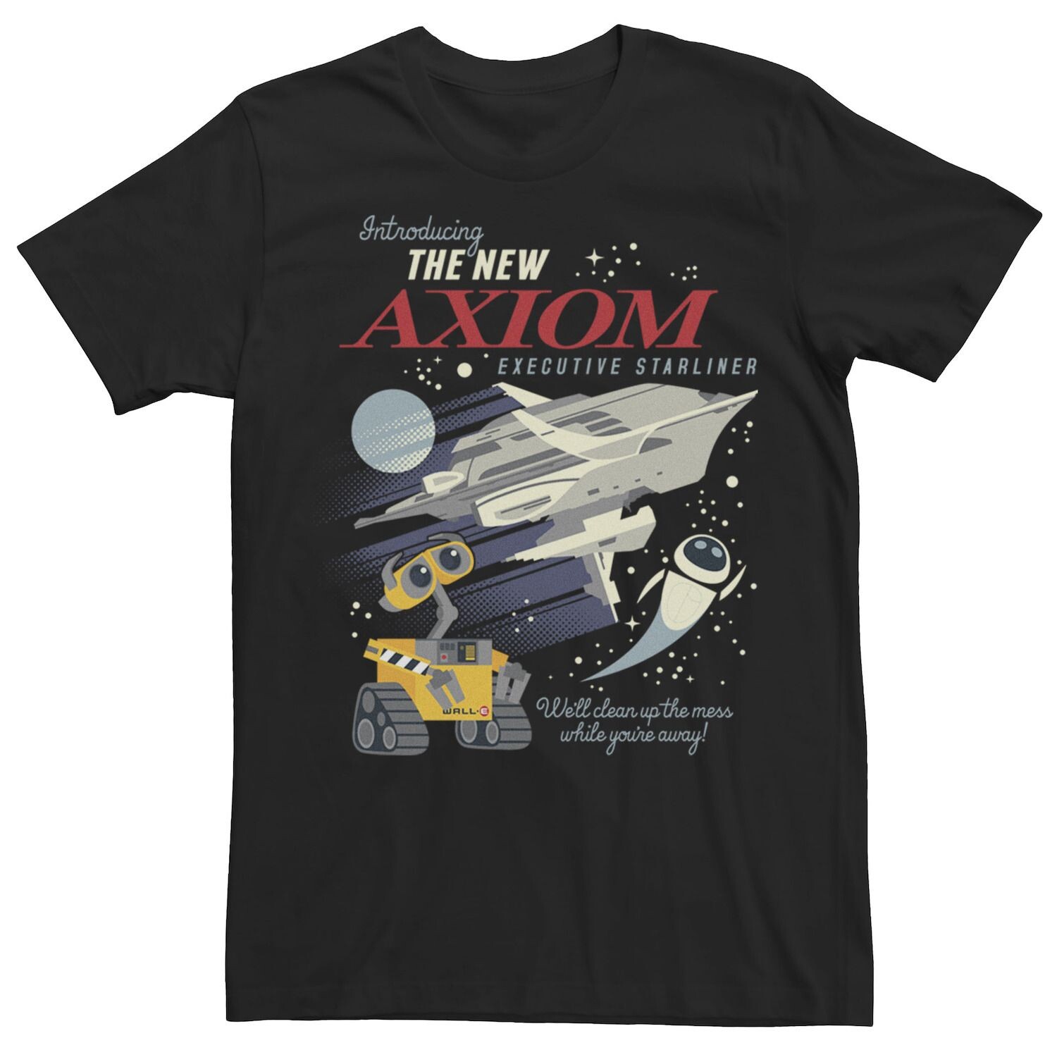 Мужская футболка с плакатом и коллажем Disney/Pixar WALL-E Axiom Disney / Pixar, черный
Мужская футболка с плакатом и коллажем Disney/Pixar WALL-E Axiom Disney / Pixar, черный