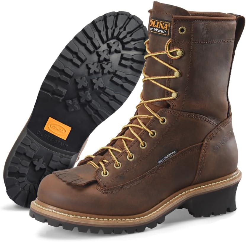 Мужские ботинки Carolina 8 Logger - водонепроницаемые с подкладкой Scubaliner, с защитным стальным носком и противоскользящей подошвой, коричневый
Мужские ботинки Carolina 8 Logger - водонепроницаемые с подкладкой Scubaliner, с защитным стальным носком и противоскользящей подошвой, коричневый