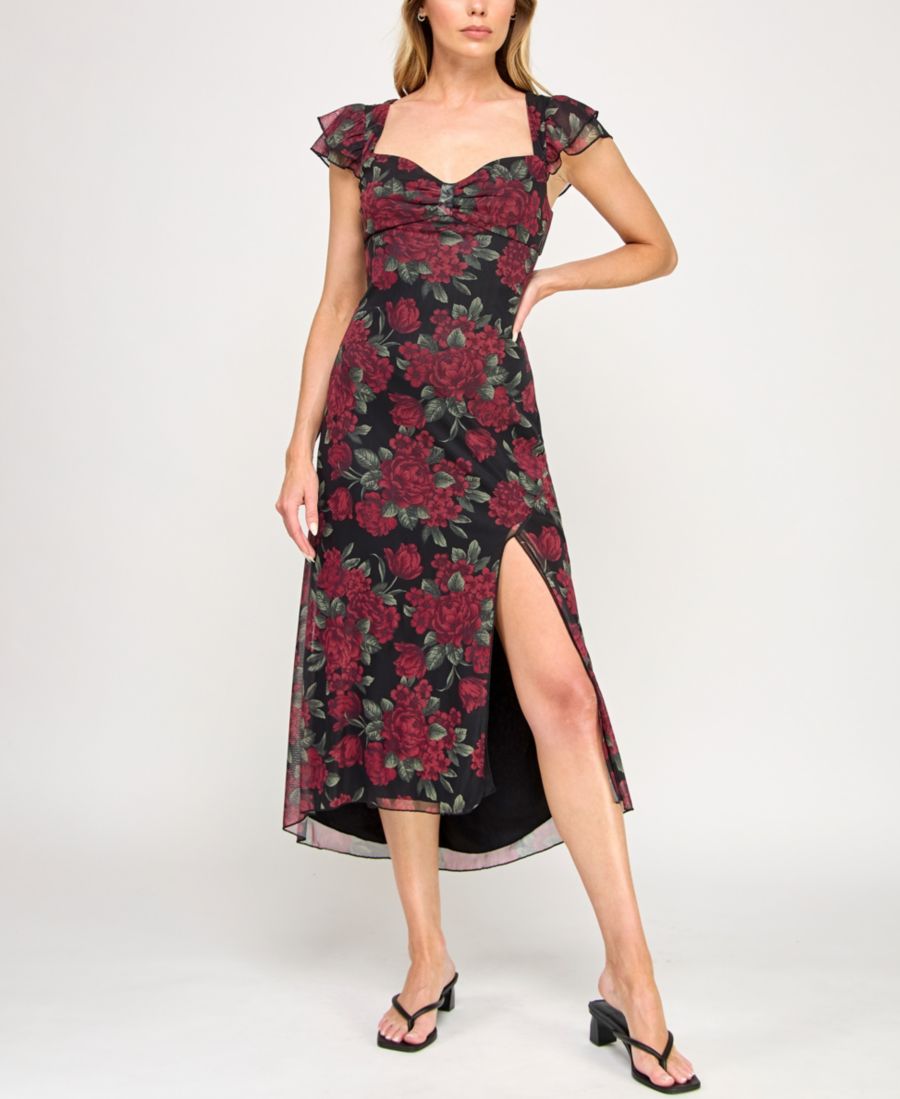 Платье миди с вырезом сердечко для подростков BCX, Black Floral
Платье миди с вырезом сердечко для подростков BCX, Black Floral