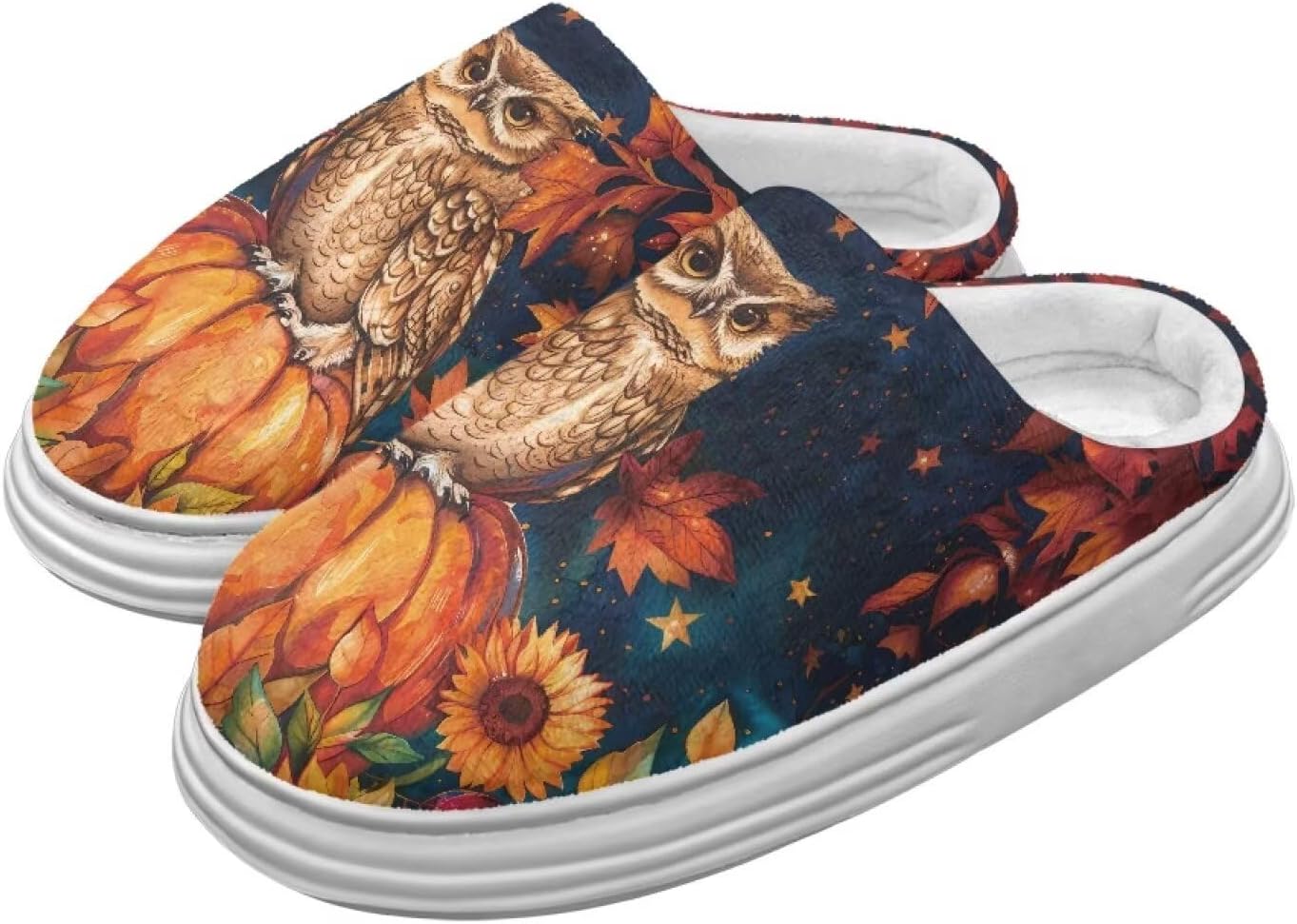 Тапочки Chririnla на День Благодарения для женщин и мужчин, мягкие, уютные, комфортные, плюшевые, легкие, без шнурков, для дома и улицы, с противоскользящей подошвой из EVA, Pumpkin Owl
Тапочки Chririnla на День Благодарения для женщин и мужчин, мягкие, уютные, комфортные, плюшевые, легкие, без шнурков, для дома и улицы, с противоскользящей подошвой из EVA, Pumpkin Owl