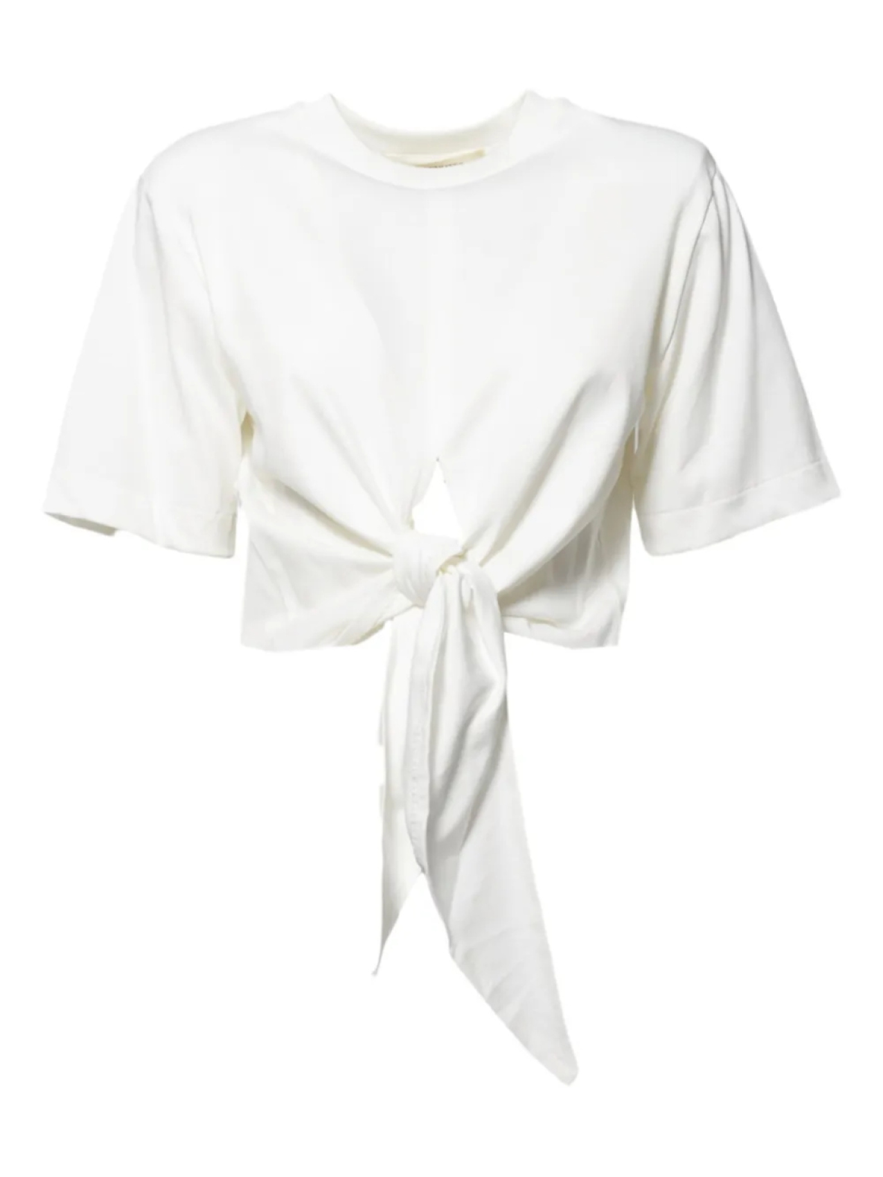 Футболка с короткими рукавами и завязками спереди Nineminutes, белый
Футболка с короткими рукавами и завязками спереди Nineminutes, белый