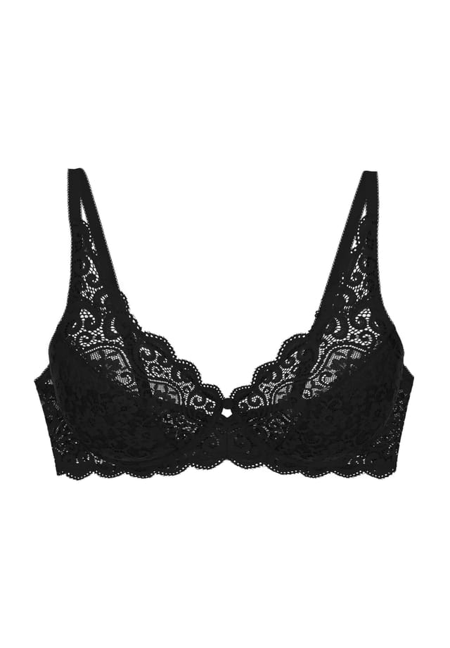 Бюстгальтер на косточках Amourette кружево Triumph, черный
Бюстгальтер на косточках Amourette кружево Triumph, черный