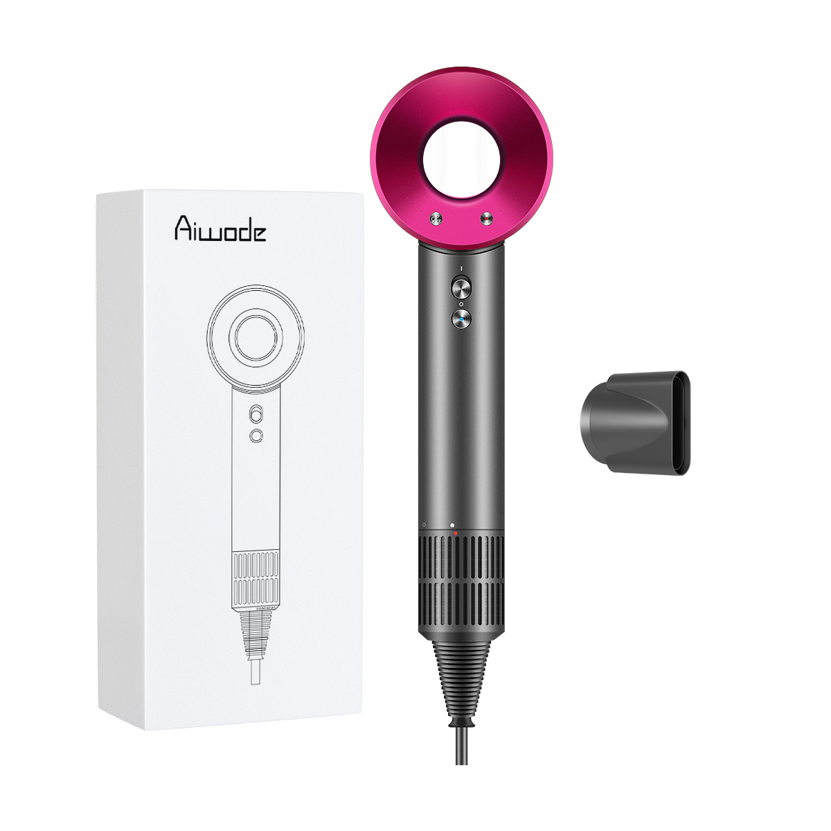 Фен K22 11W с отрицательными ионами для быстрой сушки и ухода за волосами Ai Wo De, Red 
Фен K22 11W с отрицательными ионами для быстрой сушки и ухода за волосами Ai Wo De, Red