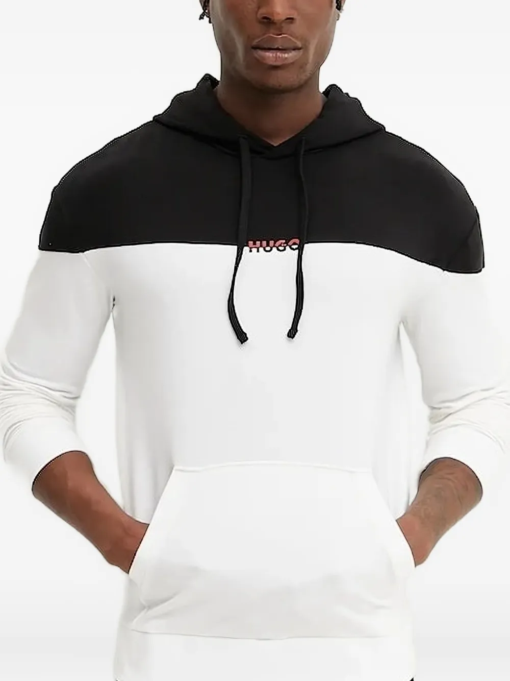 Двухцветная толстовка с логотипом HUGO, белый
Двухцветная толстовка с логотипом HUGO, белый