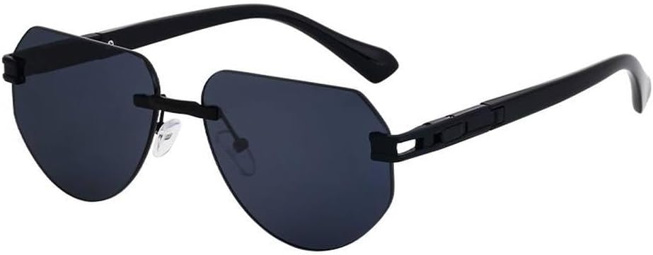 Классические геометрические солнцезащитные очки без оправы для женщин и мужчин. Модные тренды в дизайне солнцезащитных очков. Металлическая оправа MTZJH, C2allblackgray
Классические геометрические солнцезащитные очки без оправы для женщин и мужчин. Модные тренды в дизайне солнцезащитных очков. Металлическая оправа MTZJH, C2allblackgray