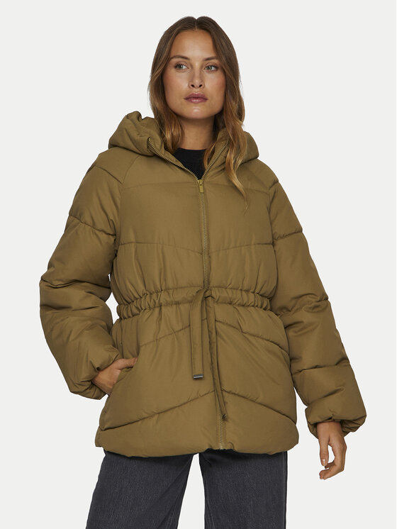 Пуховик свободного кроя Vila, коричневый
Пуховик свободного кроя Vila, коричневый