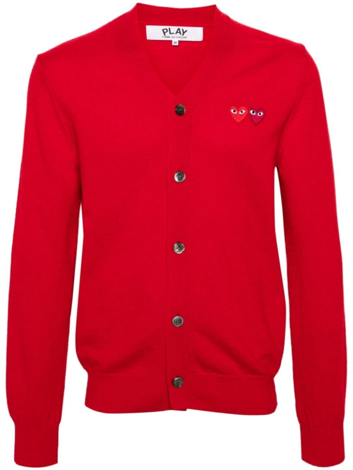 Comme Des Garçons Play шерстяной кардиган с нашивками, красный
Comme Des Garçons Play шерстяной кардиган с нашивками, красный