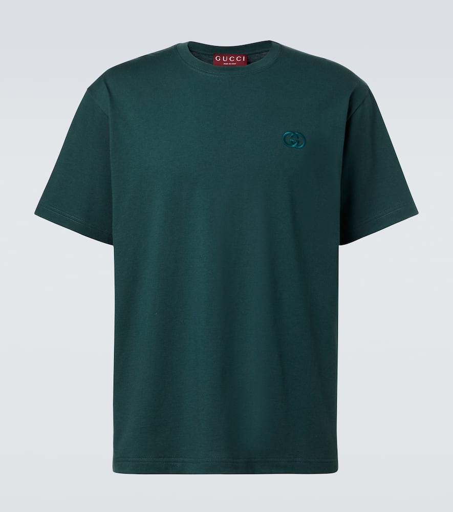 Футболка из хлопкового джерси Double G Gucci, Green/Mix
Футболка из хлопкового джерси Double G Gucci, Green/Mix
