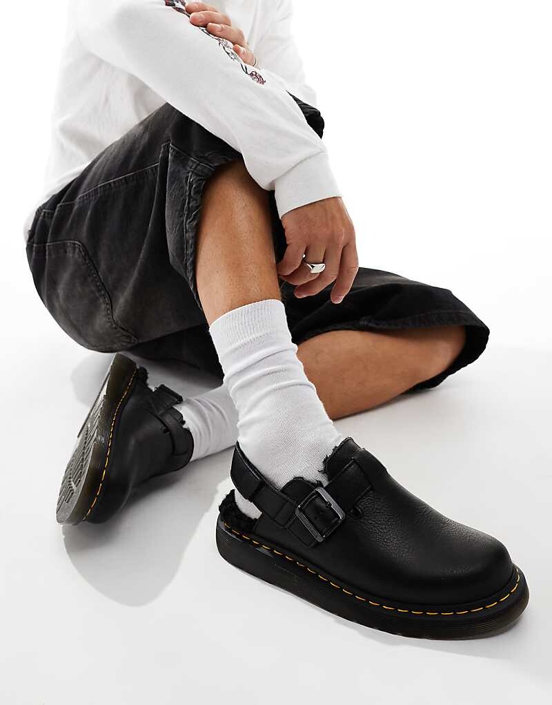 Dr. Martens – Jorge II – Черные кожаные шлепанцы с подкладкой из искусственного меха
Dr. Martens – Jorge II – Черные кожаные шлепанцы с подкладкой из искусственного меха