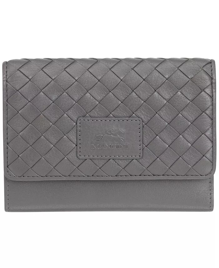 Женская коллекция Basket Weave, мини-кошелек-клатч с защитой RFID Mancini, серый
Женская коллекция Basket Weave, мини-кошелек-клатч с защитой RFID Mancini, серый