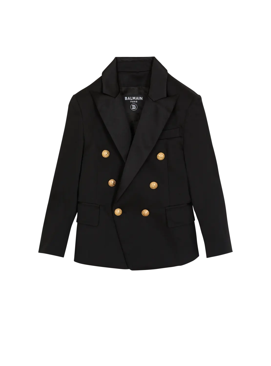 Двубортный пиджак Balmain, черный
Двубортный пиджак Balmain, черный