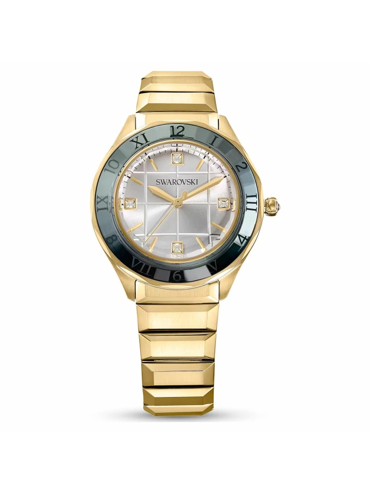 Swarovski Аналоговые часы для взрослых в золотом исполнении
Swarovski Аналоговые часы для взрослых в золотом исполнении