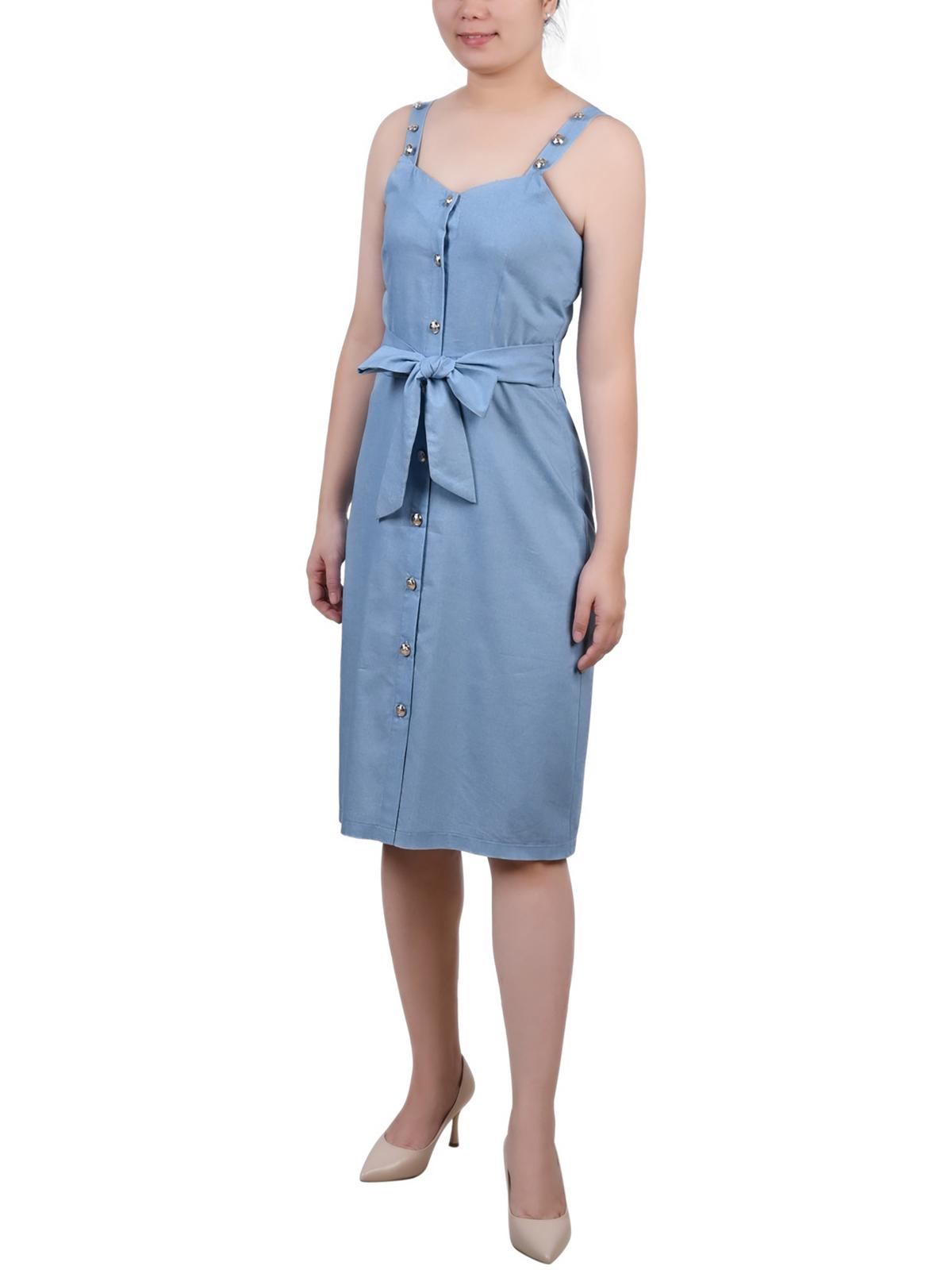 Платье-рубашка из хлопка длиной до колена для женщин Petites NY Collection, цвет light denim
Платье-рубашка из хлопка длиной до колена для женщин Petites NY Collection, цвет light denim