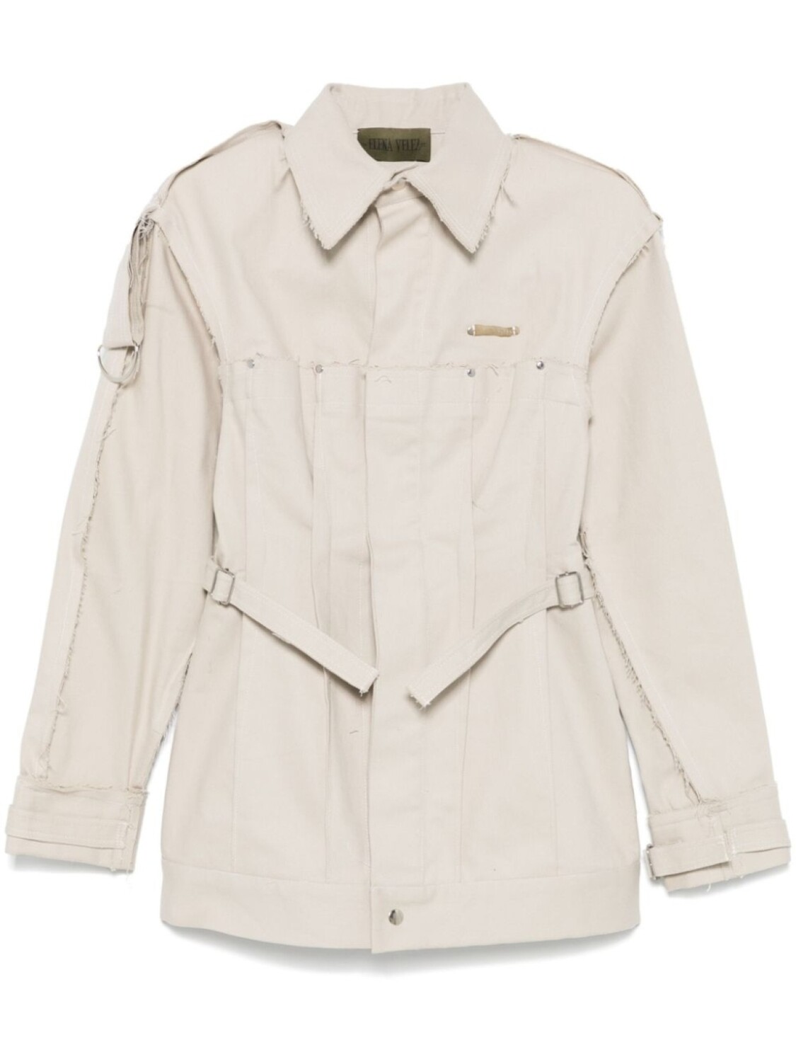 Джинсовая куртка с вытачками Elena Velez, нейтральный цвет
Джинсовая куртка с вытачками Elena Velez, нейтральный цвет