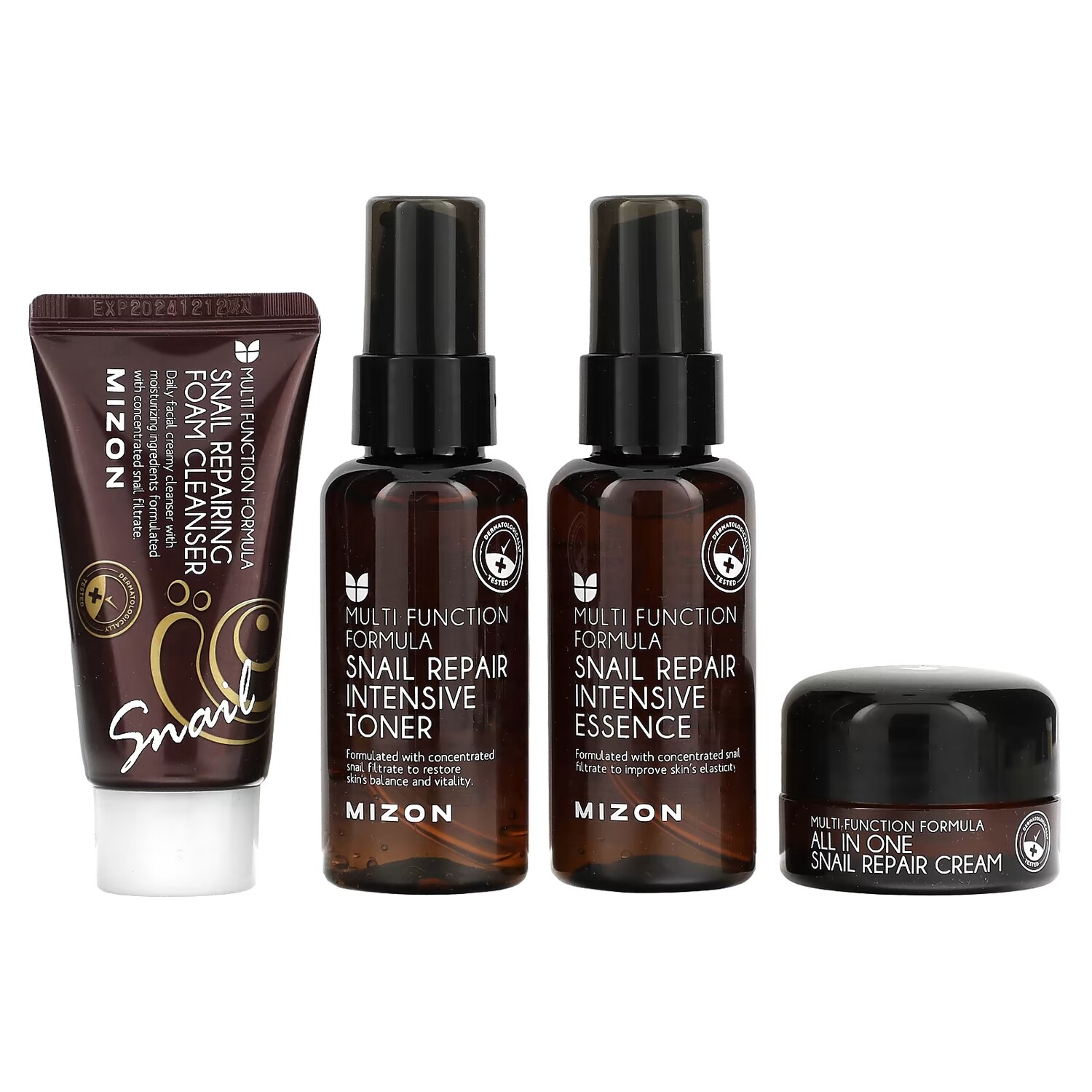 Набор уходовой косметики для лица Mizon Snail, 4 предмета
Набор уходовой косметики для лица Mizon Snail, 4 предмета