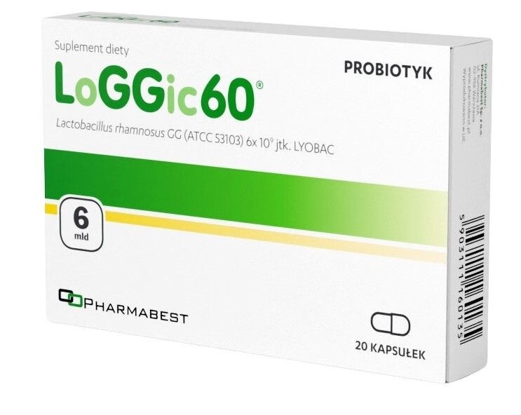 Пробиотик в капсулах LoGGic60 Kapsułki , 20 шт
Пробиотик в капсулах LoGGic60 Kapsułki , 20 шт